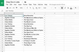 Multi Row Dynamic Dependent Drop Down List In Google Sheets