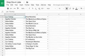 multi row dynamic dependent drop down list in google sheets