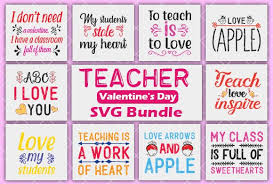 Teacher Valentine S Day Svg Bundle Graphic By Creativeart Creative Fabrica