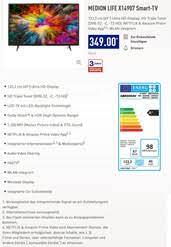 Mit dem medion x14907 verkauft discounter aldi ab dem 14. Aldi Medion Life X14907 49 Zoll Ultra Hd Smart Tv Fur 350 Euro Notebookcheck Com News
