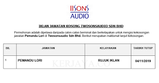 Bagaimana status kepesertaan bpjs kesehatan anda bila resign atau kena phk? Jawatan Kosong Terkini Twosonsaudio Pemandu Lori Kerja Kosong Kerajaan Swasta