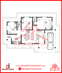 Rumah 3 bilik, 2 bilik air di parit sikun, parit raja, batu pahat, johor. Design Rumah A1 07 3 Bilik 2 Bilik Air 40 X25 846 Kaki Persegi Rekabentukrumah