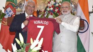 The socialist leader antonio costa has been named portugal's prime minister and tasked with forming a government, more than seven weeks after an inconclusive. Portuguese Pm Gifts Personally Autographed Cristiano Ronaldo Jersey To Modi Latest News India Hindustan Times
