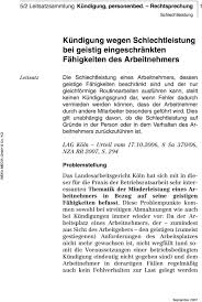 Maybe you would like to learn more about one of these? Kundigung Wegen Schlechtleistung Bei Geistig Eingeschrankten Fahigkeiten Des Arbeitnehmers Pdf Free Download