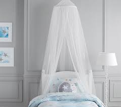 Belton twin/twin bunk bed with canopy champagne. Classic Tulle Bed Canopy Pottery Barn Kids