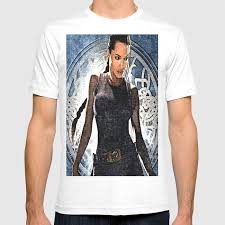 When jolie landed the role of the action heroine in the 2001 film lara croft: Angelina Jolie As Lara Croft T Shirt By Brianraggatt Society6