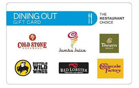 Check spelling or type a new query. 50 Dining Out Gift Card Includes Buffalo Wild Wings Panera Bread More For 40 Stl Mommy