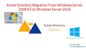 Active Directory Migration From Windows Server 2008 R2 To Windows Server 2016