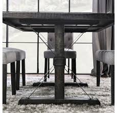 Make money when you sell · huge savings · featured collections Alfred Antique Black Metal Wood Dining Table By Furniture Of America