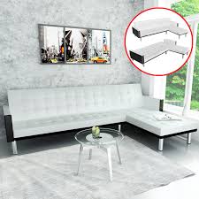 Black And White Sofa Bed White L Shaped Sofa Bed Adjustable White Black Lovdock Com L Shaped Sofa Bed White Leather Sofa Bed White Leather Sofas