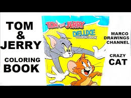 Jerry is on the head of tom coloring page from tom and jerry category. Tom Jerry Coloring Book Flip Through Youtube