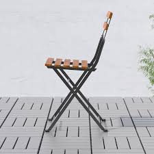 This chair has been tested for home use and meets the requirements for durability and safety, set forth in the following standards. Tarno Chair Outdoor Foldable Acacia Black Gray Brown Stained Steel Light Brown Stained Ikea