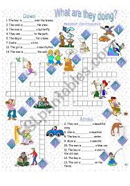 8 free printable fall word puzzles for kids, including crosswords, word ladders, word search, word a simple and easy esl printable multiple choice tests with pictures for kids to evaluate their knowledge of bingo: Harry And Susan S Excellent Adventure 2012 Get 27 Puzzle English Present Continuous