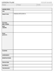 Common Core Lesson Plan Template For Middle And High School Math Lesson Plans Template Common Core Lesson Plans Math Lesson Plans