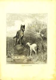 Antique Print Fables La Fontaine Dore Illustration The Wolf Etsy