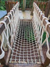 Cargo Net Hangebrucke Cargo Hangebrucke Naturalplaygroundideasswingsets Net Backyard Playground Tree House Plans Backyard