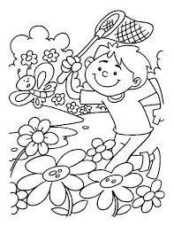 Palace pets birdadette coloring page. Online Coloring Pages Coloring Page Boy Catching Butterflies In The Meadow Spring Coloring Download And Print Free