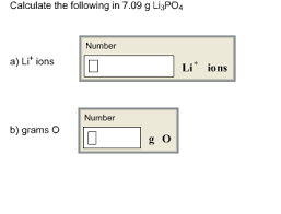 If i remember correctly the f2 is the ionic part. Solved Calculate The Following In 7 09 G Li3po4 A Li Ion Chegg Com