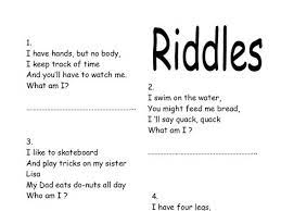 Riddles Jokes And Riddles Speech Activities Riddles
