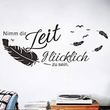 Decalmile Wandtattoo Sprüche Und Zitate Nimm Dir Zeit Glücklich Zu