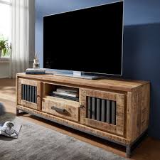 Unser team hat viele verschiedene marken ausführlich getestet und wir präsentieren ihnen als leser hier unsere ergebnisse unseres tests. Finebuy Lowboard Fb58253 Hifi Tv Board 133 X 50 X 45 Cm Mango Massivholz Metall Vintage Tv Kommode Fernsehschrank Mit 2 Turen Fernsehkommode Mit Schublade Wohnzimmer Online Kaufen Otto