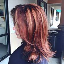 Ideen Frisuren Ab 50 Lange Haare Lange Bombshell Red Locks Frisuren Langhaar Haar Styling Haarschnitt Ideen