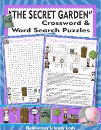 The Secret Garden Activities Frances Hodgson Burnett Crossword Word Searches Secret Garden Book Secret Garden Garden Activities