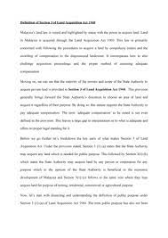 All types of land and interests in land, including native title rights and interests, can be taken for a public work (a project carried out by the state on behalf of the community, such as the construction of new infrastructure). Definition Of Section 3 Of Land Acquisition Act 1960 Studocu