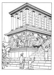 Dibujo de zeus de esmirna para colorear. Great Altar Of Zeus At Pergamum Coloring Page Super Coloring Zeus Ancient Greek Sculpture Ancient Rome