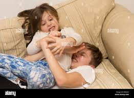 Sister and brother fighting hi-res stock photography and images - Alamy