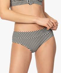 Le maillot de bain femme 1 pièce adopte différentes formes : Bas De Maillot De Bain Femme Raye Forme Shorty Gemo