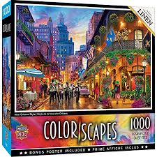 The puzzle is box is small so the pieces will be small too. Amazon Com New Orleans Louisiana French Quarter Bourbon Street Scratchboard 66382 Premium 500 Piece Jigsaw Puzzle For Adults 13x19 Made In Usa Everything Else