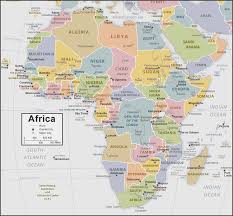 Map of africa with names. Cia Map Of Africa Made For Use By U S Government Officials
