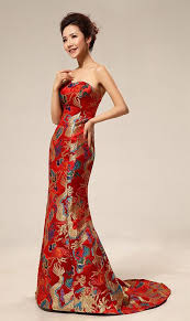 Red Dragon Silk Brocade Chinese Inspired Bridal Dress Gown Modern Qipao 8 Days Of Christmas Giveaway Win Evening Dress Fashion Dresses Wedding Dresses Xs