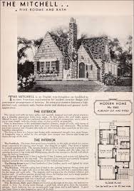 1936 Sears Kit House Mitchell An English Cottage Love The Character Replace One Bed Wi Cottage Style House Plans English Cottage Style Vintage House Plans