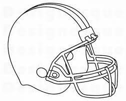 Football Helmet Outline 2 Svg Football Helmet Clipart Etsy In 2021 Football Coloring Pages Football Clip Art Football Helmets