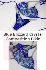 Blue Blizzard Crystal Competition Npc Ifbb Posing Bikini Suit By Vicky Ross Fit Bikinis Bikini Competition Bikini Suit