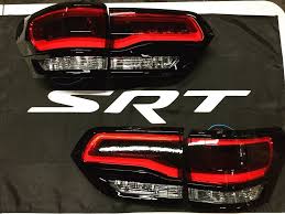 2014 2018 Jeep Grand Cherokee Led Tail Lights Red Smoke Black Rh Lh Srt Ninja Eagleeyes Jeep Grand Cherokee Led Tail Lights Jeep