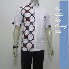 Model baju batik kantor kombinasi kain polos. Model Baju Batik Pria Kombinasi Kain Polos Gambaran