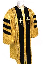Gold Brocade Clergy Robe