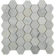Ivy Hill Tile Oriental Hexagon 12 In X 12 In X 8 Mm Marble Floor And Wall Tile Ext3rd100229 The Home Depot Statuary Tile Hexagon Marble Tile Marble Mosaic