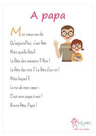 A Papa Poeme Fete Des Peres Fete Des Peres Poeme Pour Papa