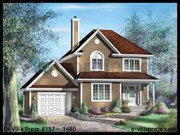 İki katlı müstakil ev villa plan proje. Ev Villa Proje 157 1480 Ev Villa Projeleri