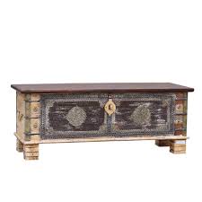 Latitudes steamer trunk coffee table with lift top by riverside furniture. Distressed Reclaimed Solid Wood Accent Storage Coffee Table Trunk My Furniture Town