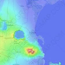 I found these two city cards: Topografische Karte Granada Hohe Relief