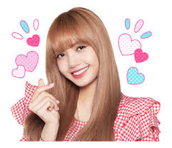 Blackpink Lisa Line Sticker 2018 Photo