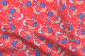 Maybe you would like to learn more about one of these? Patriotic 4th Of July Red White Blue Flo Spoonflower