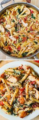 Assiette De Pate Aux Poulets Tomates Et Bacon Pasta Dishes Recipes Food