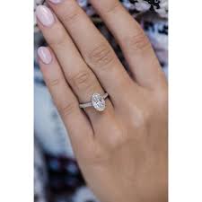 Round forever one moissanite and diamond halo engagement ring 3 5/8 ctw 14k white gold. The Leighton Ring 3 Carat East West Gem Co