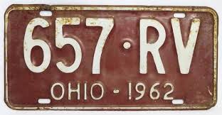 Vintage 1962 License Plate Ohio Hot Rod Muscle Car Historical Vehicle Garage 62 In 2020 License Plate Hot Rods Ohio